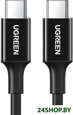 Кабель Ugreen US300 80372 USB Type-C - USB Type-C (2 м, черный) Кабель Ugreen US300 80372 USB Type-C - USB Type-C (2 м, черный)