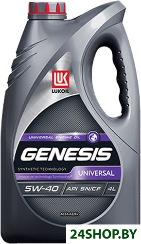 Моторное масло Лукойл Genesis Universal 5W-40 4л Моторное масло Лукойл Genesis Universal 5W-40 4л