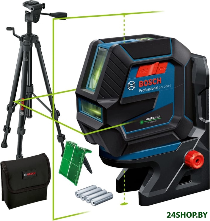 Лазерный нивелир Bosch GCL 2-50 G Professional 0601066M01 (RM 10+BT 150) Лазерный нивелир Bosch GCL 2-50 G Professional 0601066M01 (RM 10+BT 150)