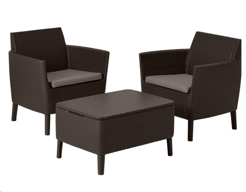 Комплект садовой мебели Keter Salemo Balcony Set 236845 (коричневый) Комплект садовой мебели Keter Salemo Balcony Set 236845 (коричневый)