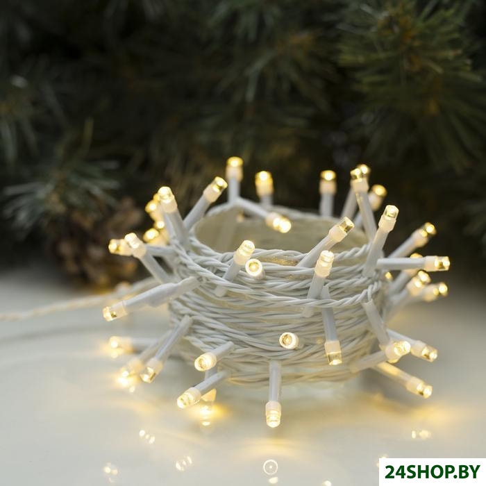 Гирлянда Luazon Нить 50 LED 5м (теплый белый) 3556773 Гирлянда Luazon Нить 50 LED 5м (теплый белый) 3556773