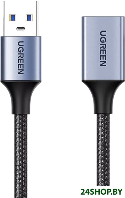 Кабель Ugreen US115 10495 USB Type-A - USB Type-A (1 м, черный) Кабель Ugreen US115 10495 USB Type-A - USB Type-A (1 м, черный)