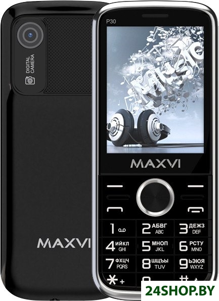 Телефон Maxvi P30 (черный) Телефон Maxvi P30 (черный)