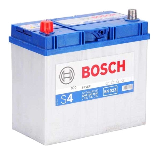 Автомобильный аккумулятор Bosch S4 023 545 158 033 (45 А/ч) JIS Автомобильный аккумулятор Bosch S4 023 545 158 033 (45 А/ч) JIS