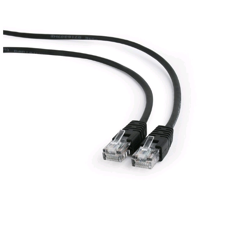 Патч-корд Cablexpert PP12-0.25M/BK (чёрный) Патч-корд Cablexpert PP12-0.25M/BK (чёрный)
