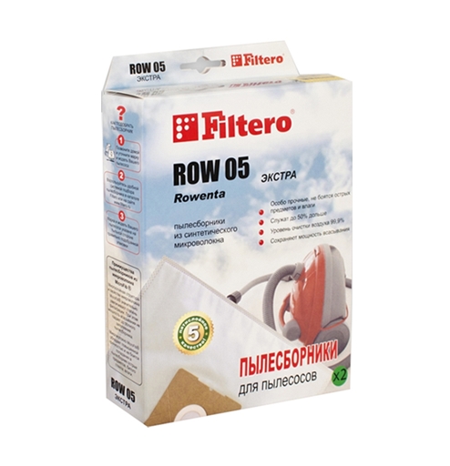 Пылесборники Filtero ROW 05 Экстра (2 шт) Пылесборники Filtero ROW 05 Экстра (2 шт)