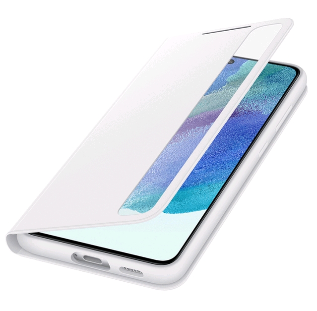 Чехол SAMSUNG Smart Clear View Cover для S21 FE White (EF-ZG990CWEGRU) Чехол SAMSUNG Smart Clear View Cover для S21 FE White (EF-ZG990CWEGRU)