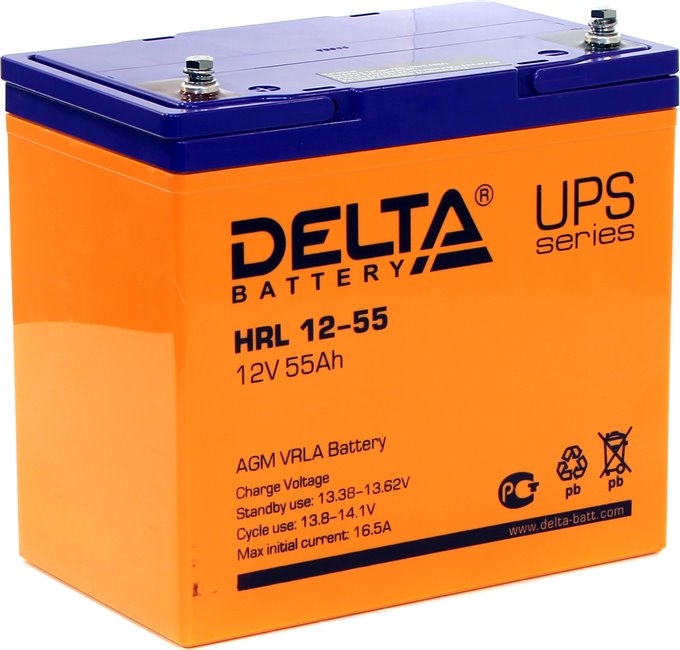 Аккумулятор для ИБП Delta HRL 12-55 Аккумулятор для ИБП Delta HRL 12-55