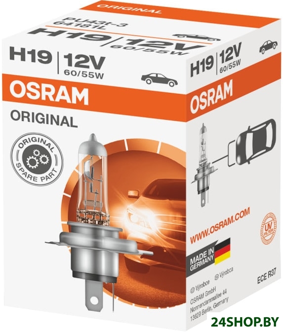 Галогенная лампа Osram H19 Original Line 1шт Галогенная лампа Osram H19 Original Line 1шт