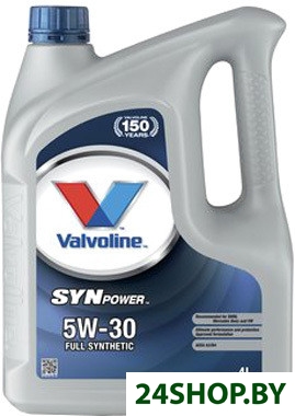 Моторное масло Valvoline SynPower 5W-30 4л Моторное масло Valvoline SynPower 5W-30 4л