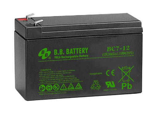 Аккумулятор для ИБП B.B. Battery BC7-12 (12В/7 А·ч) Аккумулятор для ИБП B.B. Battery BC7-12 (12В/7 А·ч)