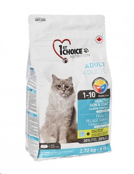 Сухой корм для кошек 1st Choice Adult Healthy Skin and Coat 2.72 кг Сухой корм для кошек 1st Choice Adult Healthy Skin and Coat 2.72 кг