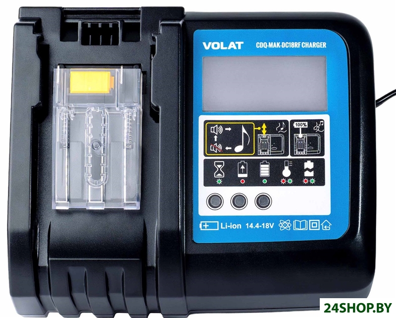 Зарядное устройство VOLAT CDQ-MAK-DC18RF (14.4-18В) Зарядное устройство VOLAT CDQ-MAK-DC18RF (14.4-18В)