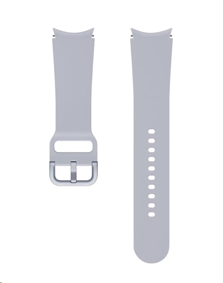 Ремешок SAMSUNG Sport Band для Galaxy Watch4 (20mm) S/M, Silver ET-SFR86SSEGRU Ремешок SAMSUNG Sport Band для Galaxy Watch4 (20mm) S/M, Silver ET-SFR86SSEGRU
