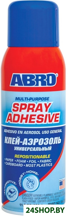 ABRO Клей-аэрозоль универсальный 326 г SA-300 ABRO Клей-аэрозоль универсальный 326 г SA-300