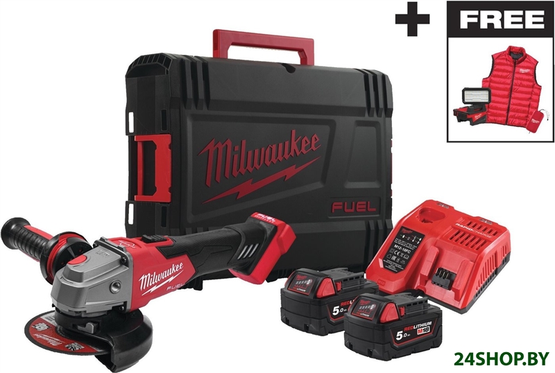Угловая шлифмашина Milwaukee FSAG125XBMC-502X 4933499453 (с 2-мя АКБ, кейс) Угловая шлифмашина Milwaukee FSAG125XBMC-502X 4933499453 (с 2-мя АКБ, кейс)