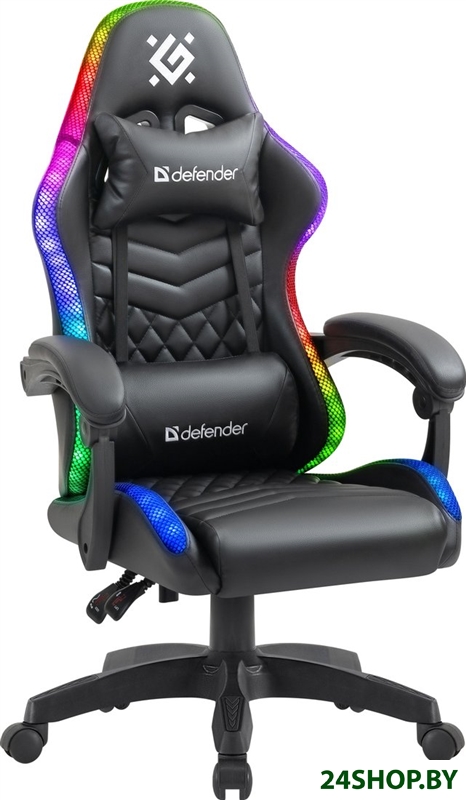 Игровое (геймерское) кресло Defender Core (черный) (64047) Игровое (геймерское) кресло Defender Core (черный) (64047)