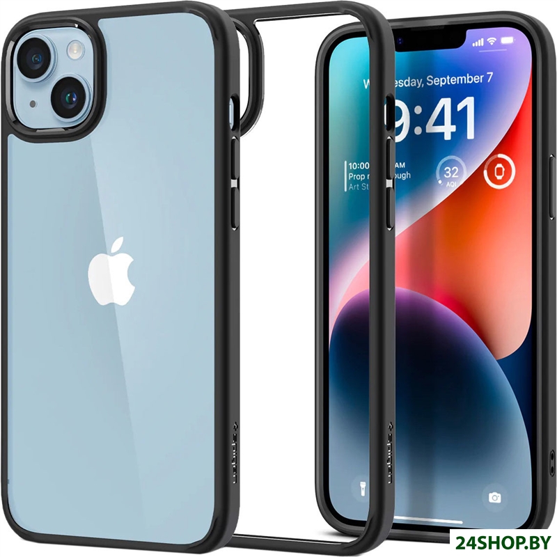 Чехол для телефона Spigen Ultra Hybrid iPhone 14 Plus ACS04895 (matte black) Чехол для телефона Spigen Ultra Hybrid iPhone 14 Plus ACS04895 (matte black)