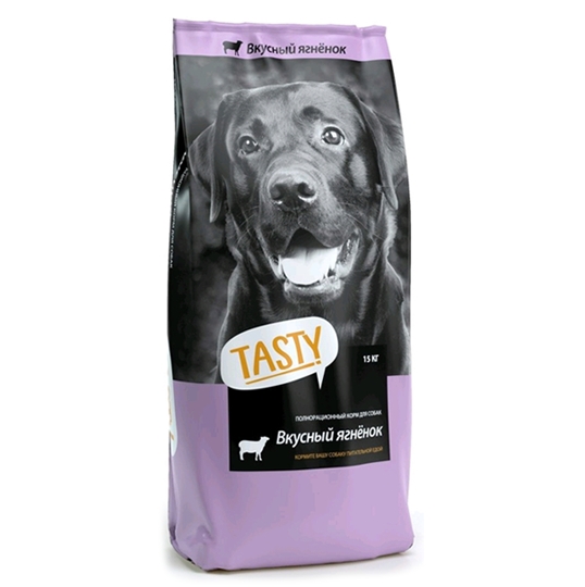 Корм для собак Tasty Полнорационный с ягненком (15 кг) Корм для собак Tasty Полнорационный с ягненком (15 кг)