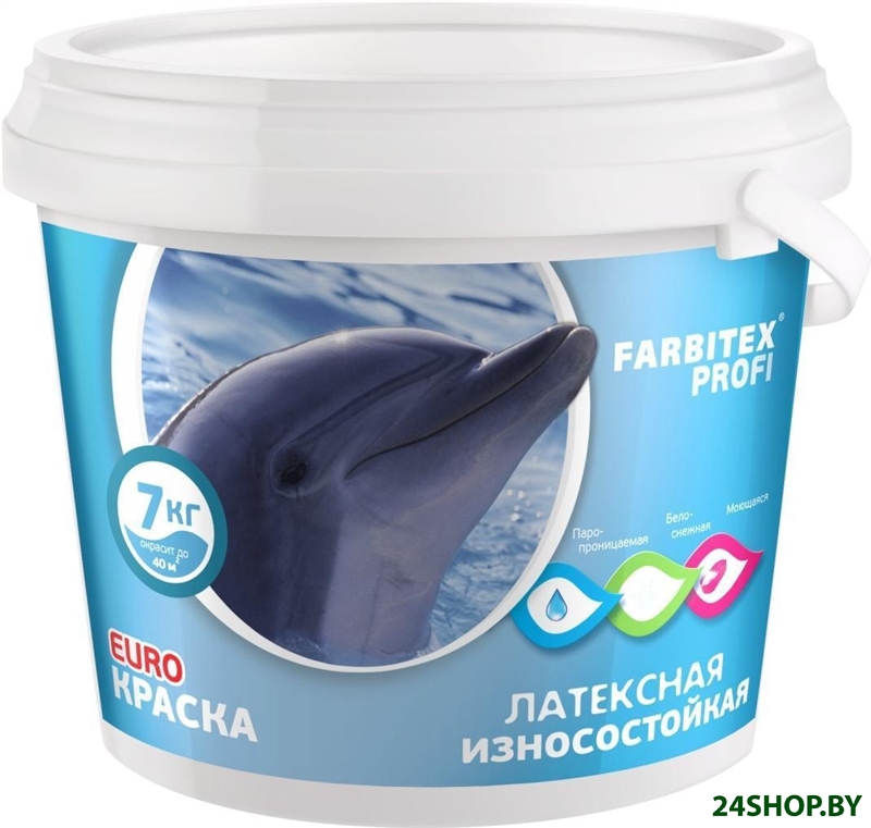 Краска Farbitex Профи Латексная 3 кг Краска Farbitex Профи Латексная 3 кг