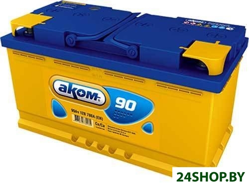 Автомобильный аккумулятор AKOM 6СТ-90VL L+ (90 А·ч) Автомобильный аккумулятор AKOM 6СТ-90VL L+ (90 А·ч)