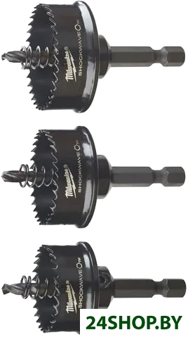Набор коронок Milwaukee Shockwave Impact 49224800 (3 шт) Набор коронок Milwaukee Shockwave Impact 49224800 (3 шт)