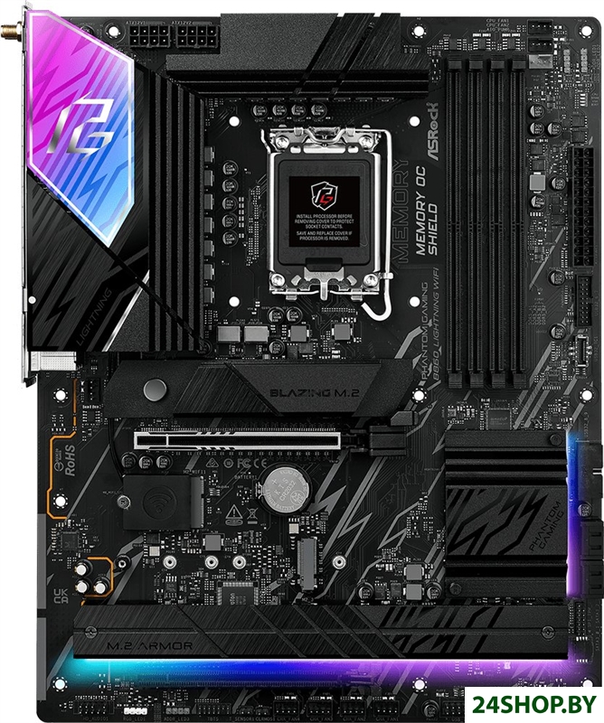 Материнская плата ASRock B860 Lightning WiFi Phantom Gaming Материнская плата ASRock B860 Lightning WiFi Phantom Gaming
