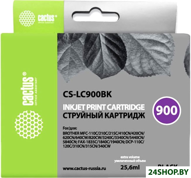 Картридж CACTUS CS-LC900BK (аналог Brother LC900BK) Картридж CACTUS CS-LC900BK (аналог Brother LC900BK)