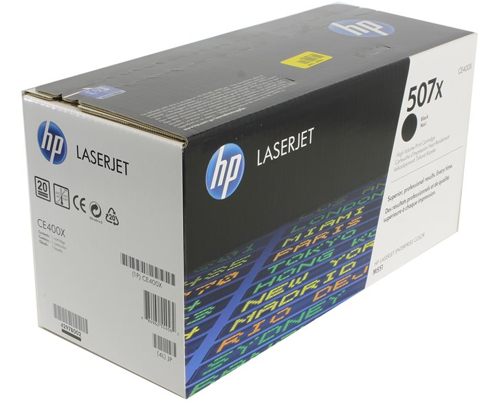 Тонер-картридж HP 507X (CE400X) Тонер-картридж HP 507X (CE400X)