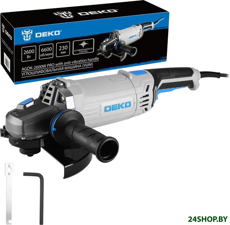 Угловая шлифмашина Deko AGDK-2600W PRO 084-1083 Угловая шлифмашина Deko AGDK-2600W PRO 084-1083