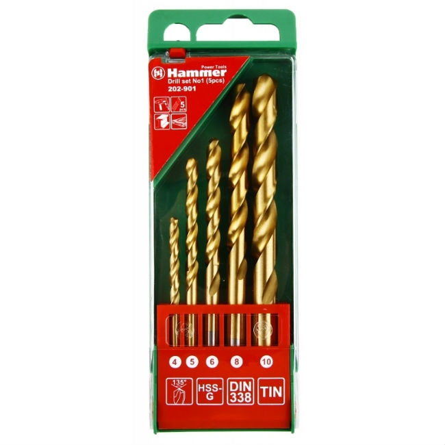 Набор оснастки Hammer 202-901 (5 предметов) Набор оснастки Hammer 202-901 (5 предметов)