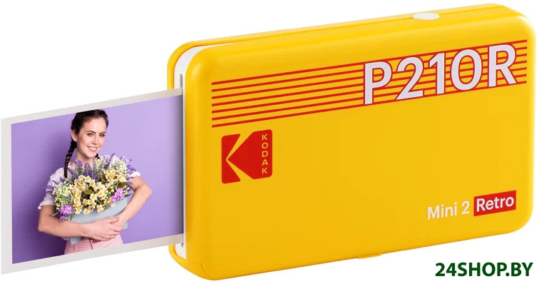 Мобильный фотопринтер Kodak Mini 2 Retro P210R Y Мобильный фотопринтер Kodak Mini 2 Retro P210R Y