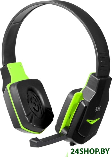 Наушники Defender Warhead G-320 (черный/зеленый) (64032) Наушники Defender Warhead G-320 (черный/зеленый) (64032)
