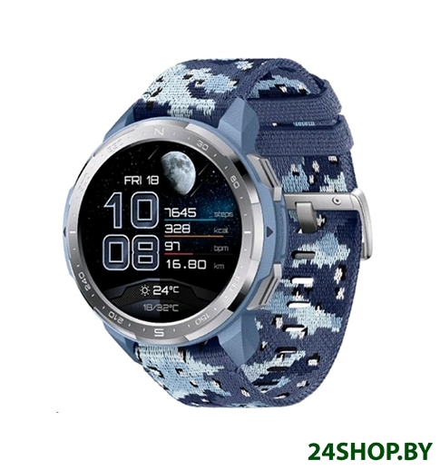 Умные часы Honor Watch GS Pro (синий камуфляж, нейлон) Умные часы Honor Watch GS Pro (синий камуфляж, нейлон)