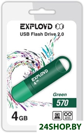 USB флэш-накопитель EXPLOYD 570 4GB (зеленый) USB флэш-накопитель EXPLOYD 570 4GB (зеленый)