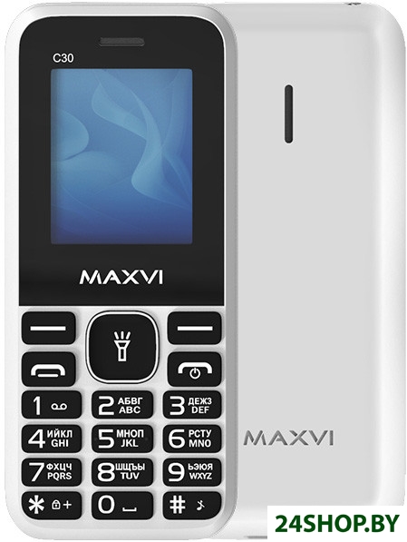 Кнопочный телефон Maxvi C30 (белый) Кнопочный телефон Maxvi C30 (белый)