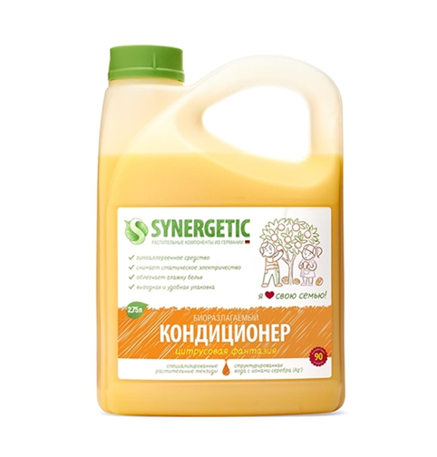 Ополаскиватель для белья SYNERGETIC Цитрусовая фантазия 2.75л Ополаскиватель для белья SYNERGETIC Цитрусовая фантазия 2.75л