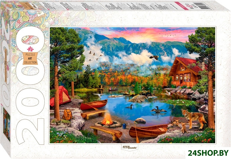 Пазл Step Puzzle Коттедж на берегу озера Пазл Step Puzzle Коттедж на берегу озера