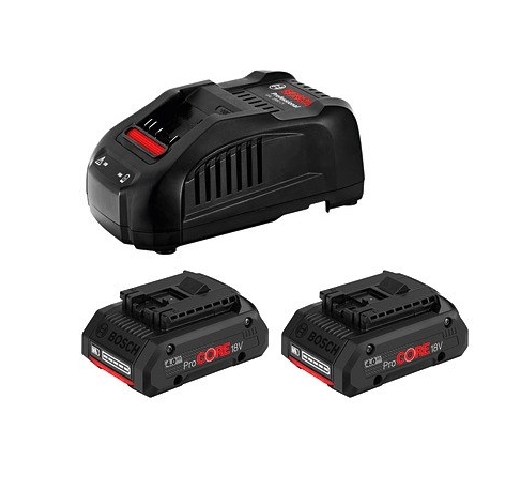 Аккумулятор с зарядным устройством Bosch 2xProCORE 1600A016GF (18В/4 Ah + 14.4-18В) Аккумулятор с зарядным устройством Bosch 2xProCORE 1600A016GF (18В/4 Ah + 14.4-18В)