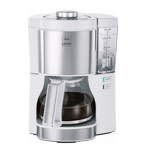 Кофеварка капельная Melitta Look V Perfection (белый/нержавеющая сталь) Кофеварка капельная Melitta Look V Perfection (белый/нержавеющая сталь)