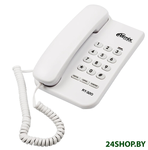 Проводной телефон Ritmix RT-320 (белый) Проводной телефон Ritmix RT-320 (белый)