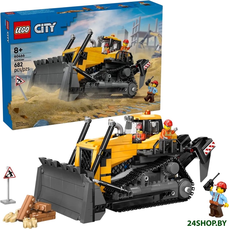 Конструктор LEGO City 60466 Желтый бульдозер Конструктор LEGO City 60466 Желтый бульдозер
