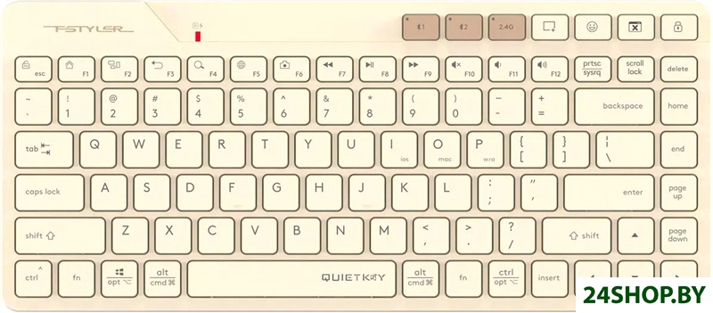 Клавиатура A4Tech Fstyler FBK26C AS (бежевый) Клавиатура A4Tech Fstyler FBK26C AS (бежевый)