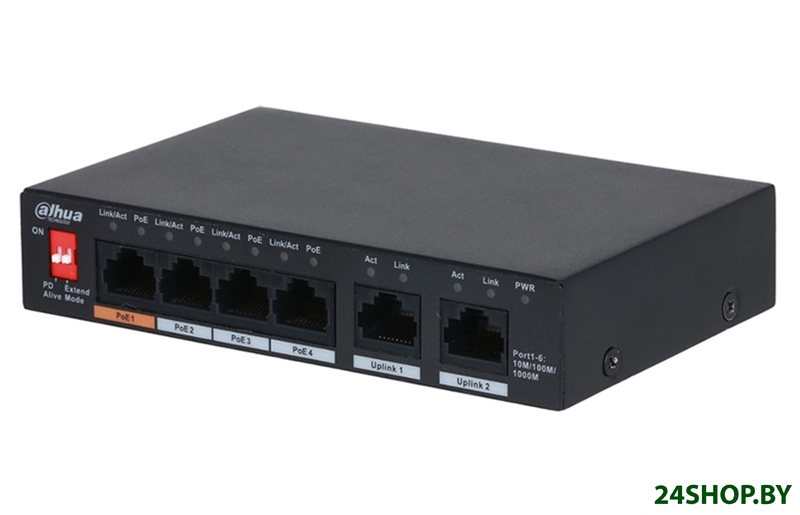 Неуправляемый коммутатор Dahua DH-PFS3006-4GT-60 Неуправляемый коммутатор Dahua DH-PFS3006-4GT-60