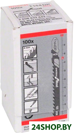Набор пильных полотен Bosch 2608633A42 (100 шт) Набор пильных полотен Bosch 2608633A42 (100 шт)