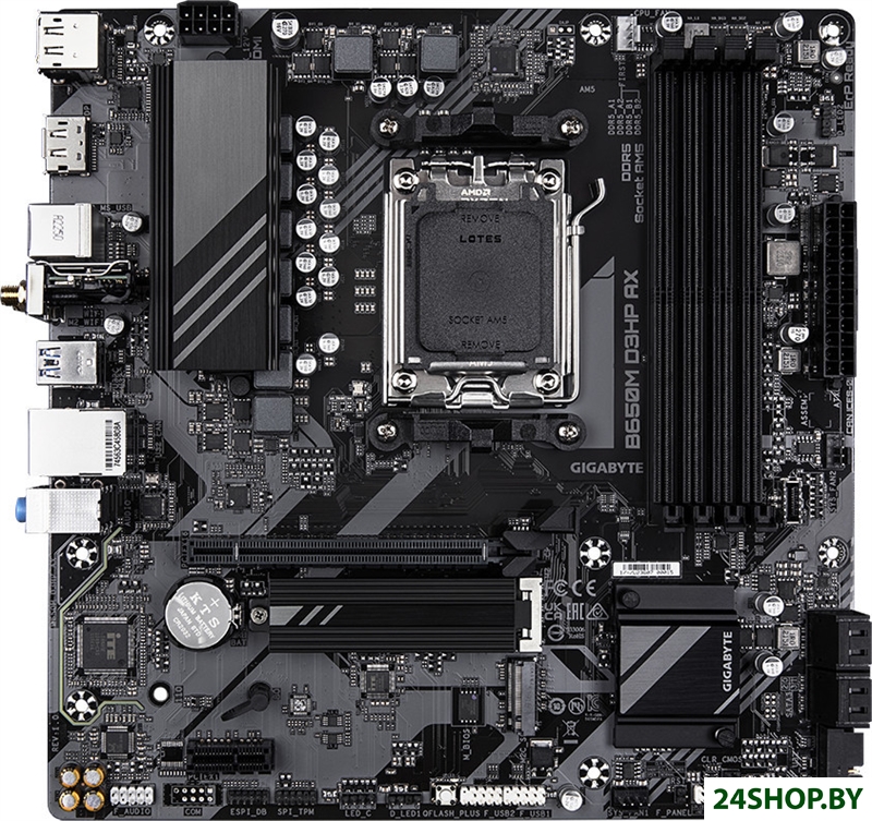 Материнская плата Gigabyte B650M D3HP AX (rev. 1.0) Материнская плата Gigabyte B650M D3HP AX (rev. 1.0)