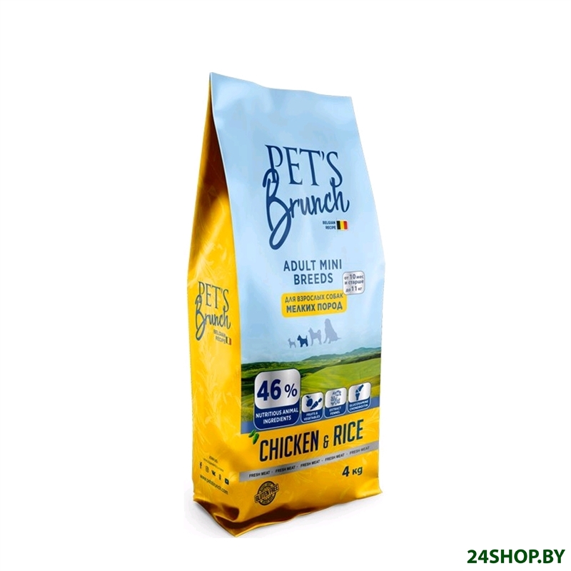 Сухой корм для взрослых собак PET'S BRUNCH ADULT MINI BREEDS (4 кг) Сухой корм для взрослых собак PET'S BRUNCH ADULT MINI BREEDS (4 кг)