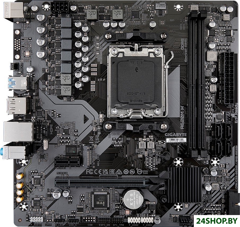 Материнская плата Gigabyte A620M H (rev. 1.2) Материнская плата Gigabyte A620M H (rev. 1.2)