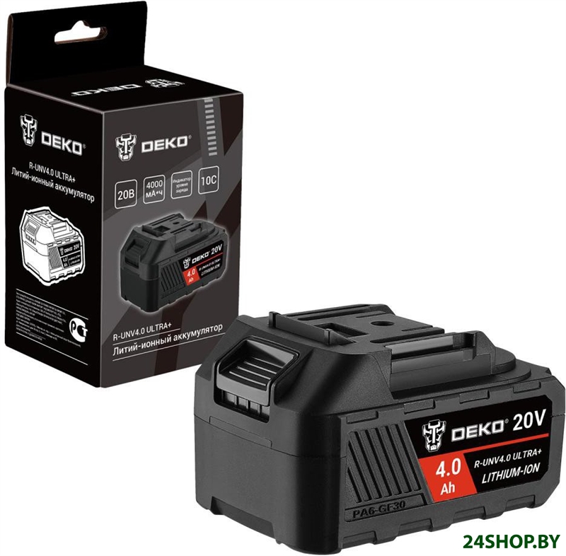 Аккумулятор Deko R-UNV4.0 ULTRA + 083-1017 (20В/4 Ач) Аккумулятор Deko R-UNV4.0 ULTRA + 083-1017 (20В/4 Ач)