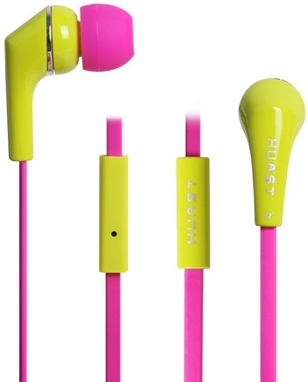 Наушники с микрофоном Awei QQ Candy Q7i (желтый/розовый) Наушники с микрофоном Awei QQ Candy Q7i (желтый/розовый)